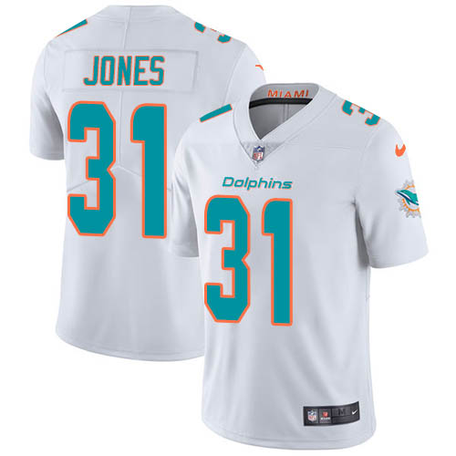 Miami Dolphins 31 Byron Jones White Men Stitched NFL Vapor Untouchable Limited Jersey